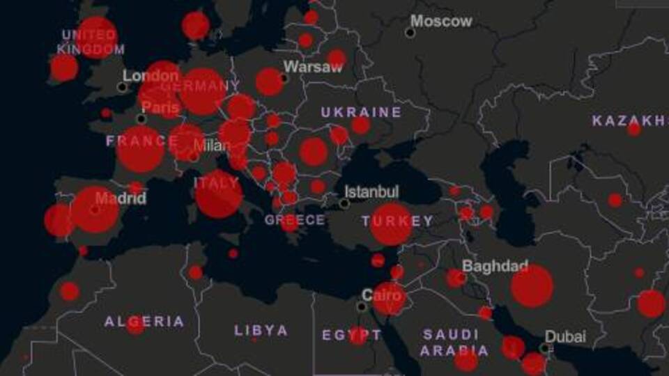 Corona virüs haritasında son durum
