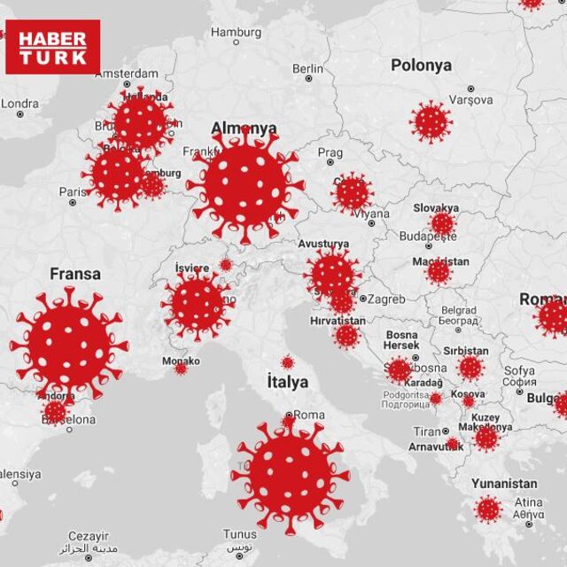 Corona virüs haritasında son durum