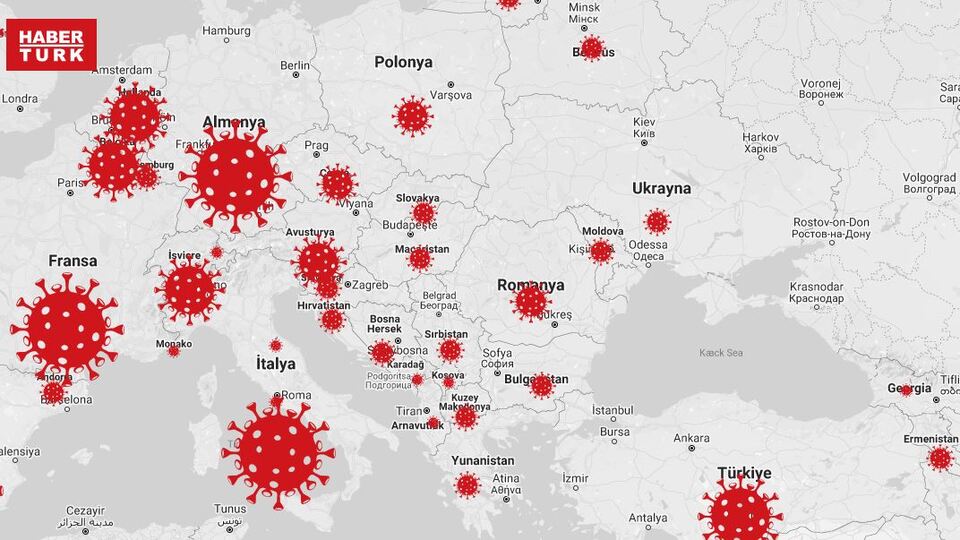 Corona virüs haritasında son durum