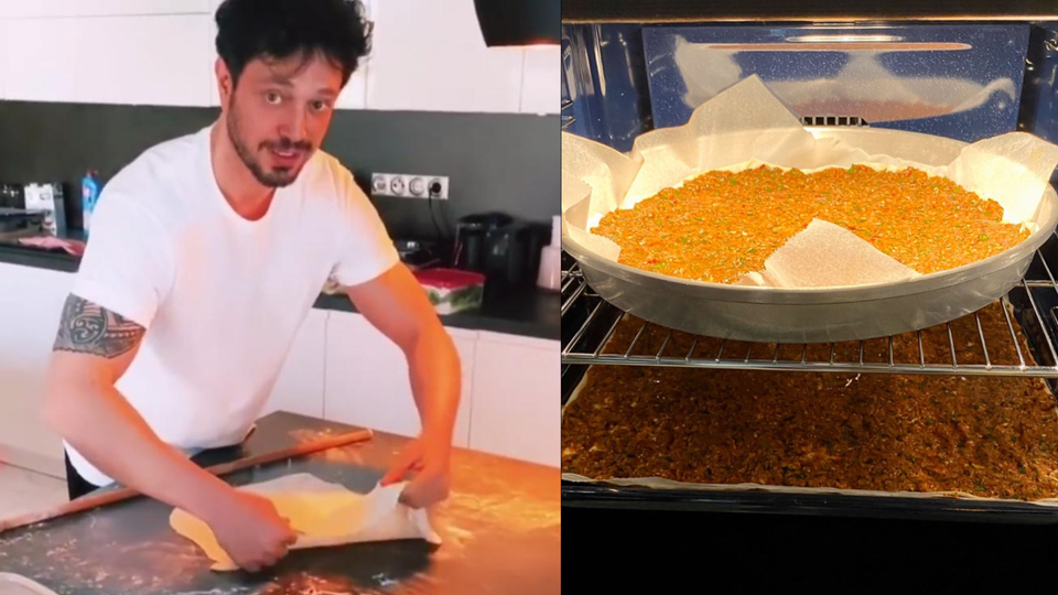 Murat Boz lahmacun yaptı