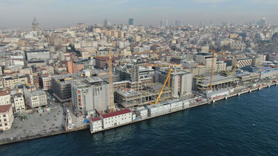 Galataport'ta inşaat durdu