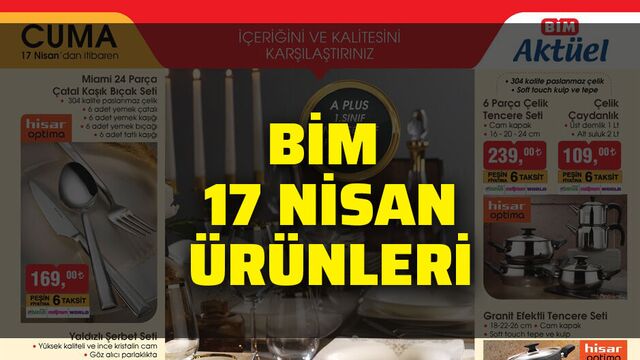 BİM 17 Nisan 2020 katalog!