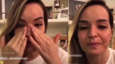 Gözyaşlarını tutamadı