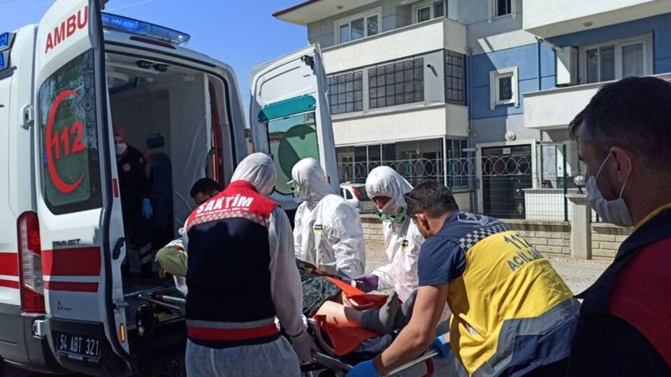 Balkondan giren itfaiye hayat kurtardı