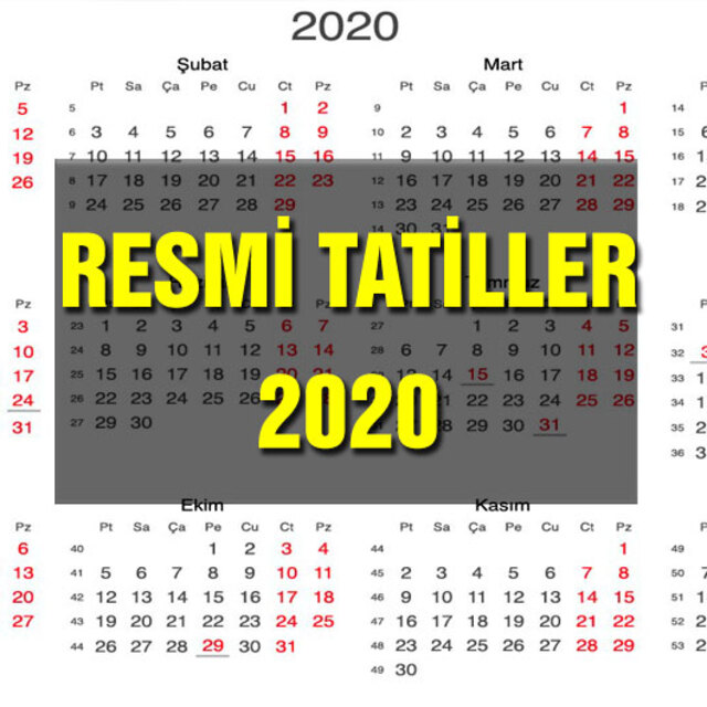 Ramazan ve Kurban Bayramı tarihi 2020
