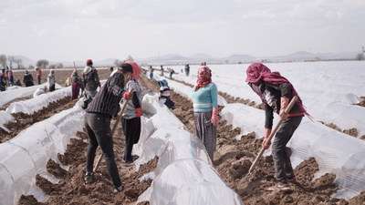 Tarım işçileri mesaide