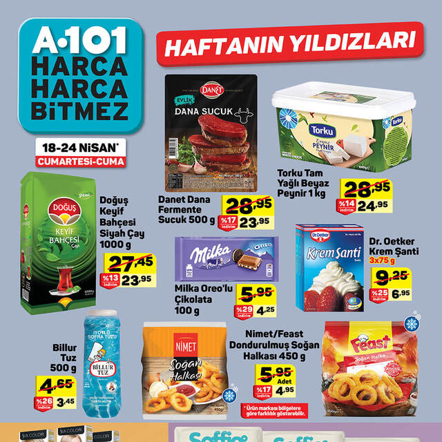 A101 18-24 Nisan Aktüel ürünler kataloğu satışta