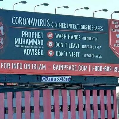 ABD'de virüse karşı hadisli uyarı!