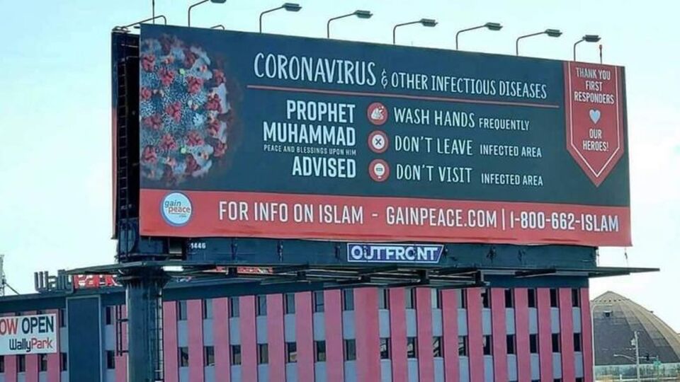 ABD'de virüse karşı hadisli uyarı!