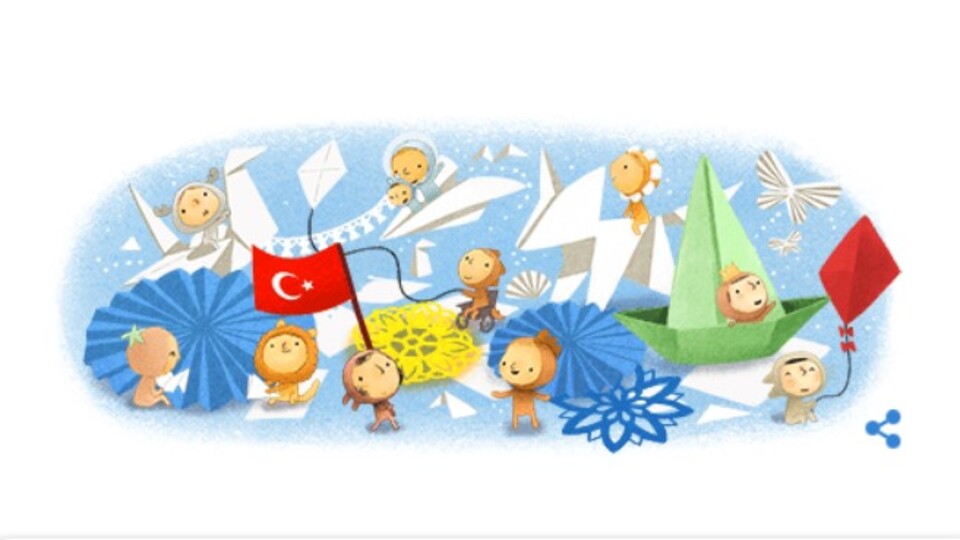 Google'dan 23 Nisan'a özel doodle sürprizi!
