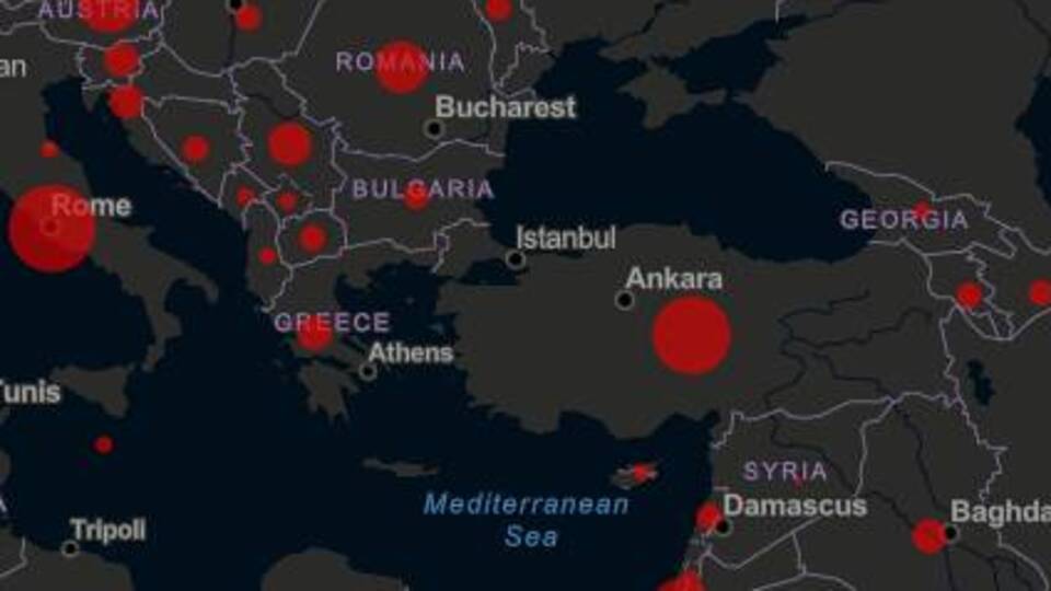 Corona virüs haritasında son durum