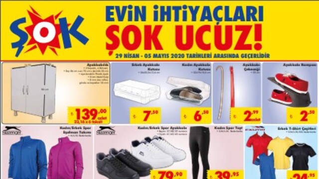 ŞOK 29 Nisan Aktüel ürünler kataloğu