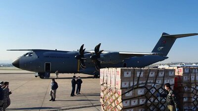 ABD'ye gönderilecek yardım malzemeleri hazır