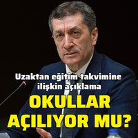 Bakan Selçuk'tan uzaktan eğitim takvimine ilişkin açıklama