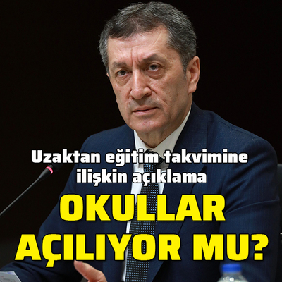 Bakan Selçuk'tan uzaktan eğitim takvimine ilişkin açıklama