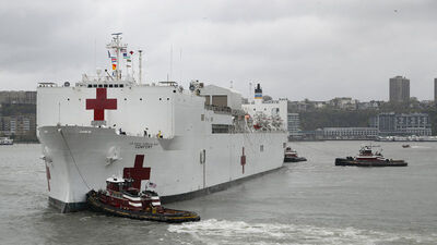 ABD'nin hastane gemisi New York'tan ayrıldı