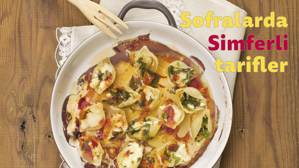 Fırında Soslu Midye Makarna