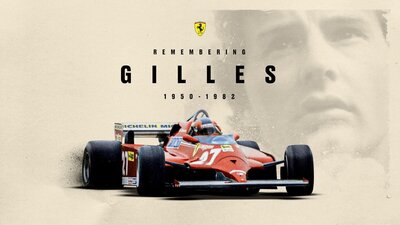 Ferrari, Gilles Villeneuve'ü andı