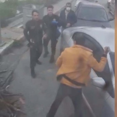 Bekçi, kendisine saldıran kişiyi bacağından vurdu!