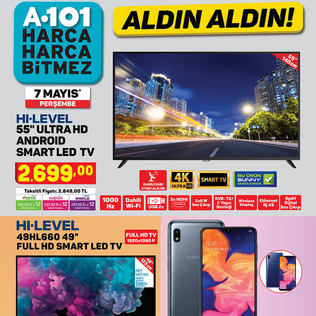 A101 indirimli ürünler kataloğu çıktı