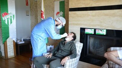 Bursaspor koronavirüs testine girdi