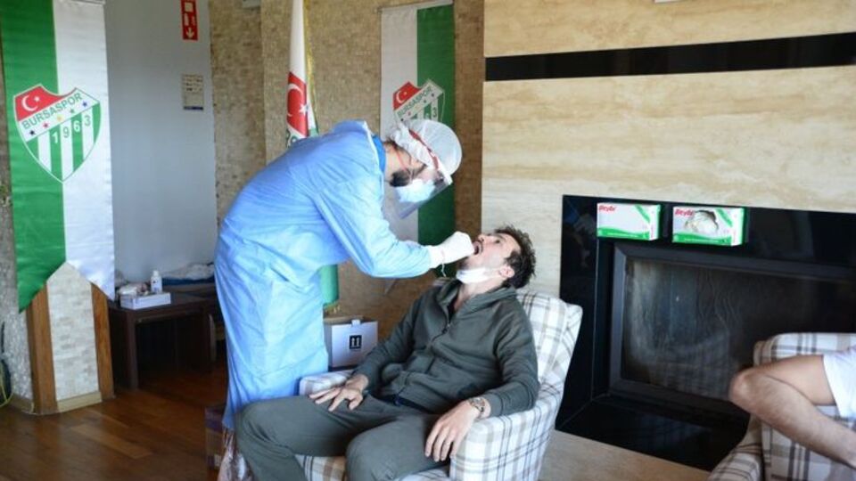 Bursaspor koronavirüs testine girdi