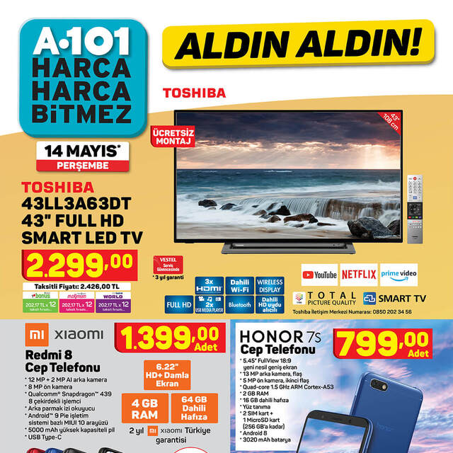 A101 BİM aktüel ürünleri