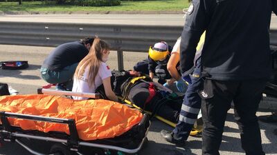 FSM Köprüsü girişinde feci kaza!