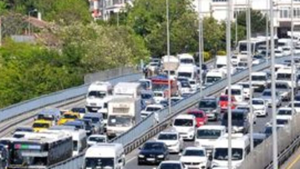 İstanbul'da trafik yoğunluğu