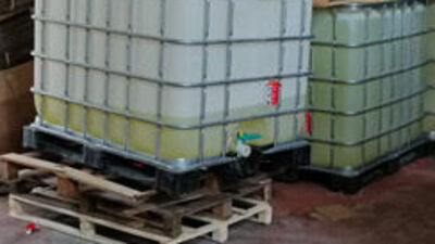 Denizli'de kaçak dezenfektan operasyonu