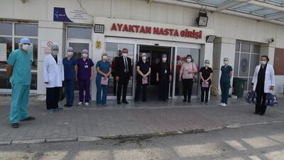 Edirne'de hemşirelere anlamlı hediye