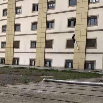 Böyle kaçmaya çalıştı