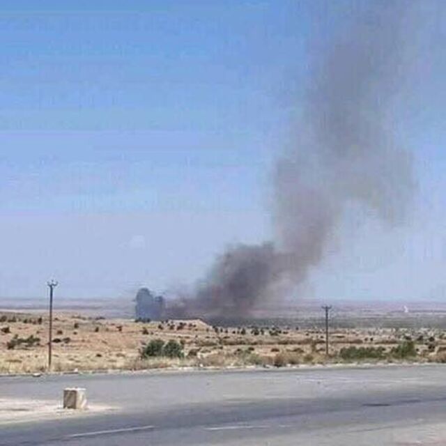 Libya ordusu Hafter milislerini taşıyan otobüsü vurdu