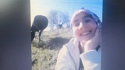 İnek otlatırken EBA canlı derse katılan kıza, Bakan Selçuk'tan övgü