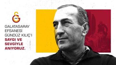 Galatasaray 'Baba Gündüz'ü andı