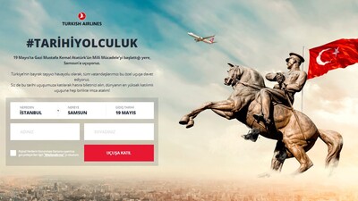 THY 19 Mayıs hatıra bileti alma ekranı
