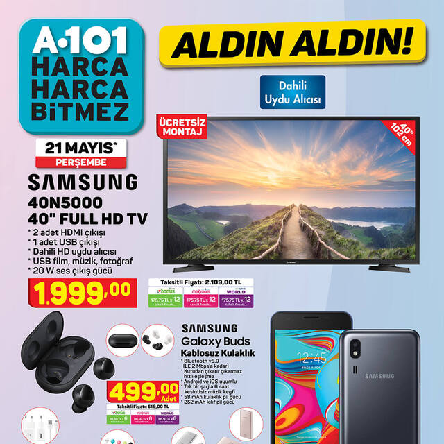 A101 21 Mayıs indirimli ürünler satışa çıkıyor