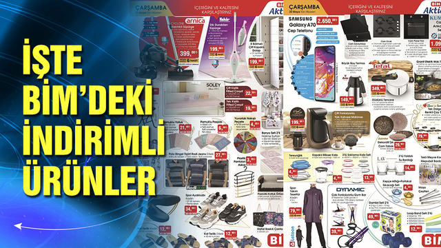 BİM aktüel ürünler kataloğu