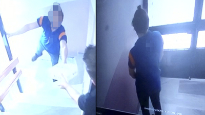 Kargo elemanının yaptığı şoke etti!