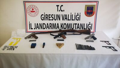 Giresun'da kaçak silah operasyonu