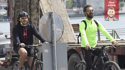 Baba-oğul bisiklet turunda