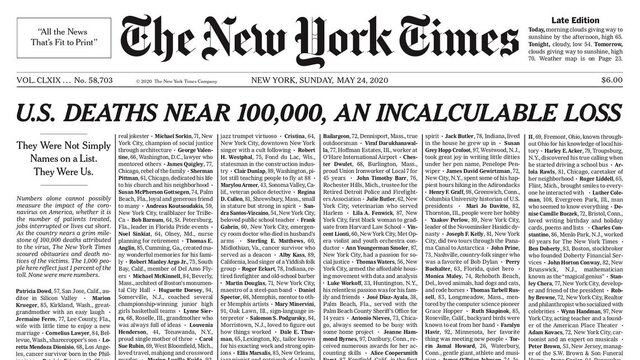 New York Times'tan tarihi sayfa!