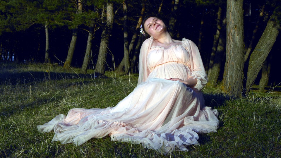 Bebek bekleyen çiftlerin stüdyosu oldu