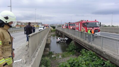Otomobil dereye düştü: 1 ölü!