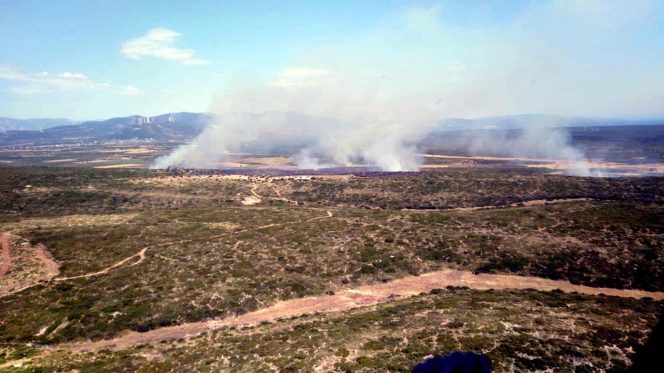 Korkunç bilanço! 5 saatlik yangında 45 hektar kül oldu!