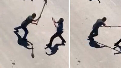 Kürekli saldırıda silahını çekmedi!