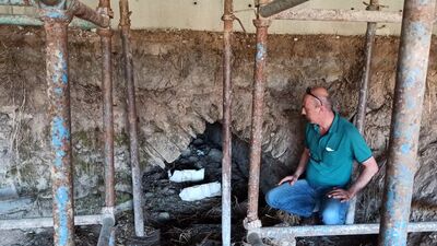 Sulama kanalı inşasında ortaya çıktı