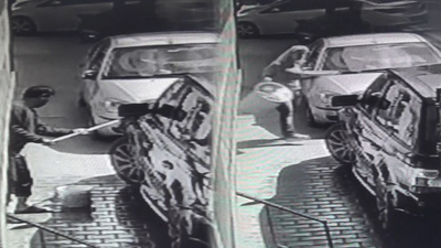 Sen misin araba yıkayan! Kadının öfkesi