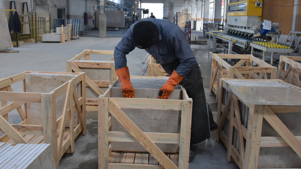 Mermer sektörü Çin'e "fotoğraflı ihracat"a başladı