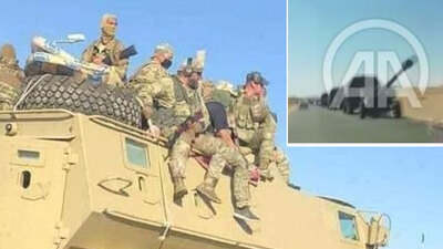 İşte çekilen Wagner konvoyu!